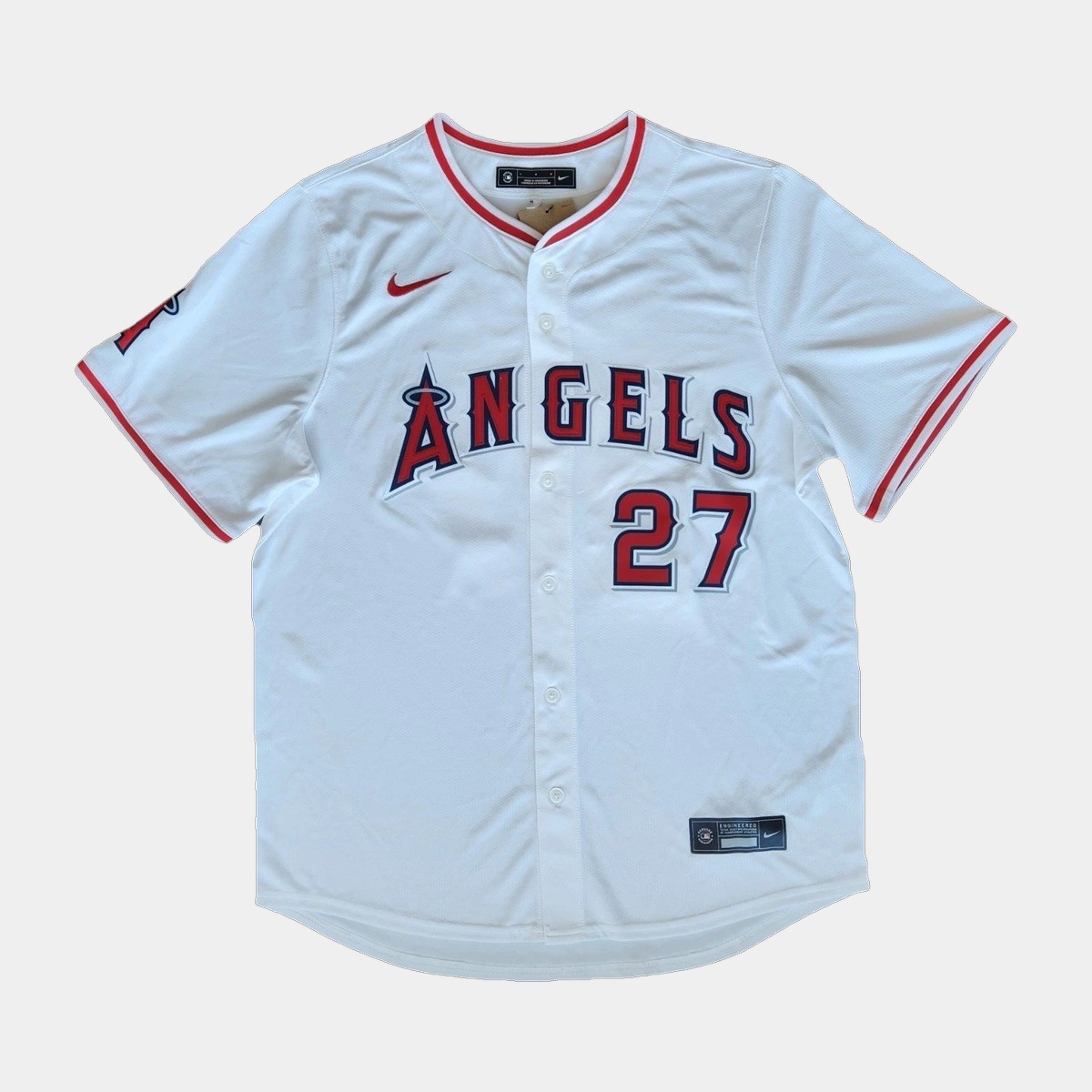 Mike Trout Autographed Los Angeles Angels Jersey BAS COA - Image 2