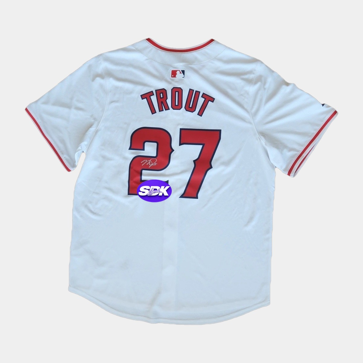 Mike Trout Autographed Los Angeles Angels Jersey BAS COA
