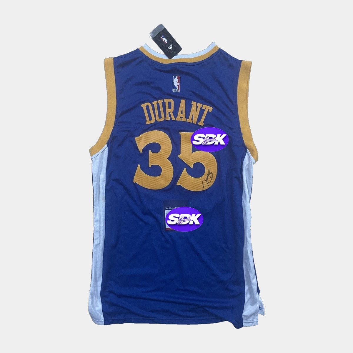 Kevin Durant Signed Golden State Warriors Jersey PSA COA