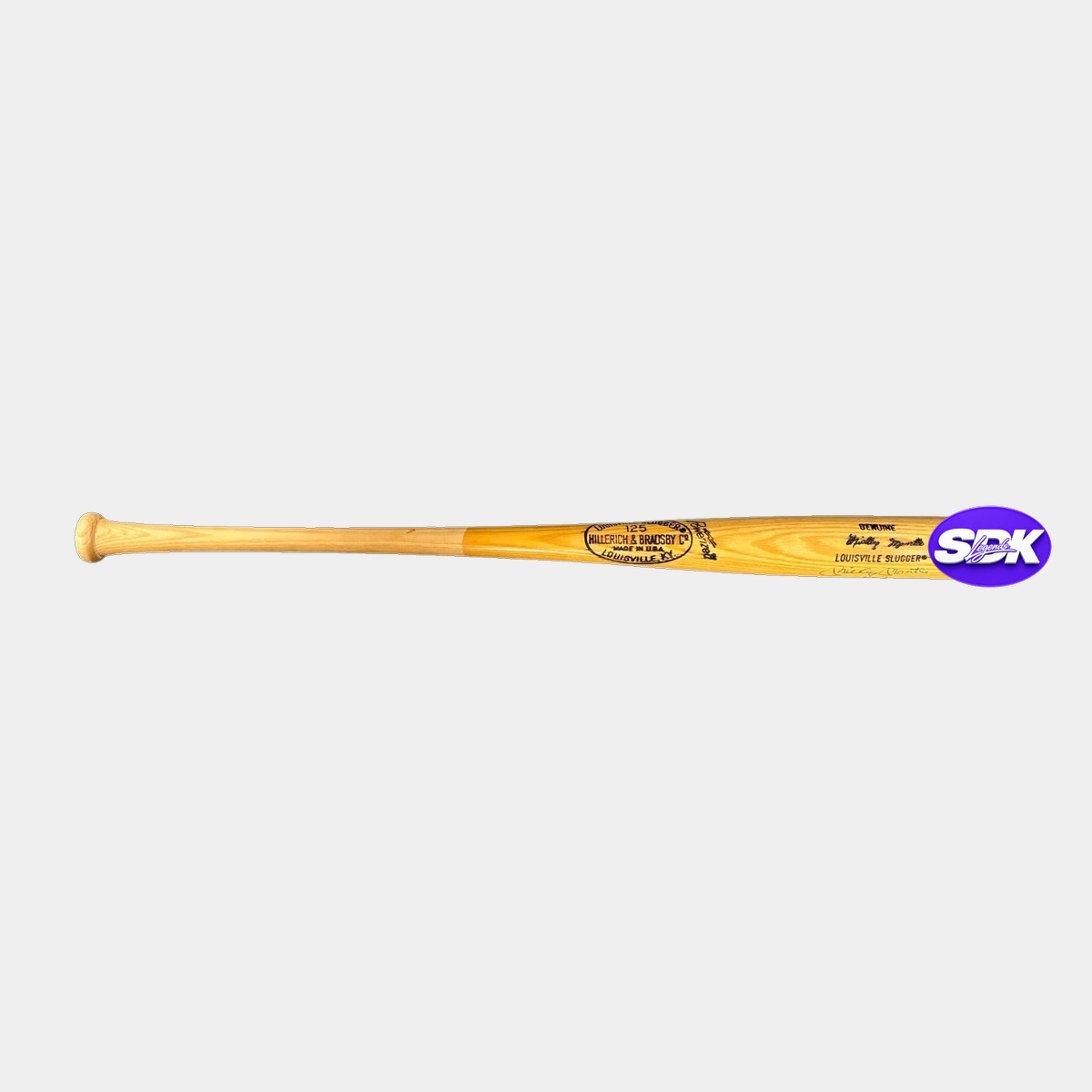 Mickey Mantle Signed Louisville Slugger Bat PSA COA
