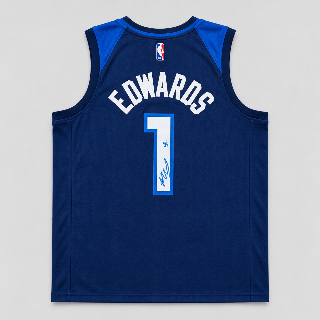 Anthony Edwards #1 Hand Signed Autographed Minnesota Timberwolves Jersey with Fanatics Authenticated Edition